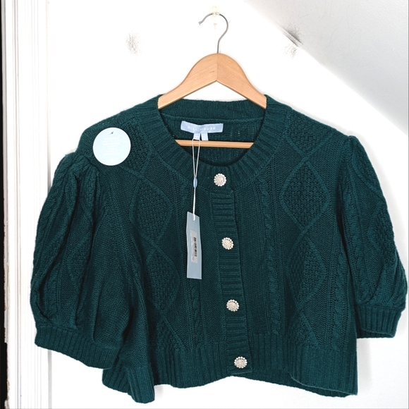 Hill House Sweaters - HILL HOUSE The Ollie Sweater Botanical Garden Green Merino Wool NEW Size XXL